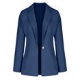 thumbnail image 3 of EOYWHK Trench Coats for Women Woman Fashion Long Sleeves Solid Color Suit Comfortable Loose Tops Long Coat Blouse Summer, 3 of 5