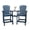 Ocean Blue, variant on Kicctian Recycled Poly Adirondack Bar Height Chairs Set of 2, with Connecting Tray & Footrest, Weather-Resistant, Tall Patio Seating Outdoor, Easy Assembly – Grey