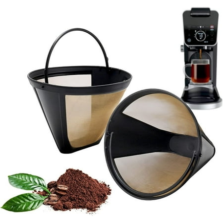 

FANJIE 2 Pack Reusable Coffee Filters for Ninja CFP301 DualBrew Pro Coffee Maker Stainless Steel