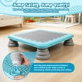 thumbnail image 5 of Funjoypals 25.6 inch Quiet Indoor Mini Trampoline for Kids, Sensory Training Space-Saving Home Fitness Trampoline, Blue, 5 of 10