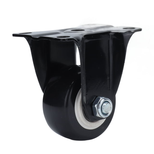 Rueda Fija De Alta Resistencia, Rueda Direccional De Acero Inoxidable Alta Resistencia Mecánica Absorción De Impactos Rodamiento De Bolas Doble Para Muebles Para Almacenes