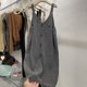 thumbnail image 1 of Generic Gray Knitted Suspender Skirt Dress Women's Spring and Autumn Clothes 2025 New Loose Mid-Length Sweater Suspender Skirt Outer Wear, 1 of 1