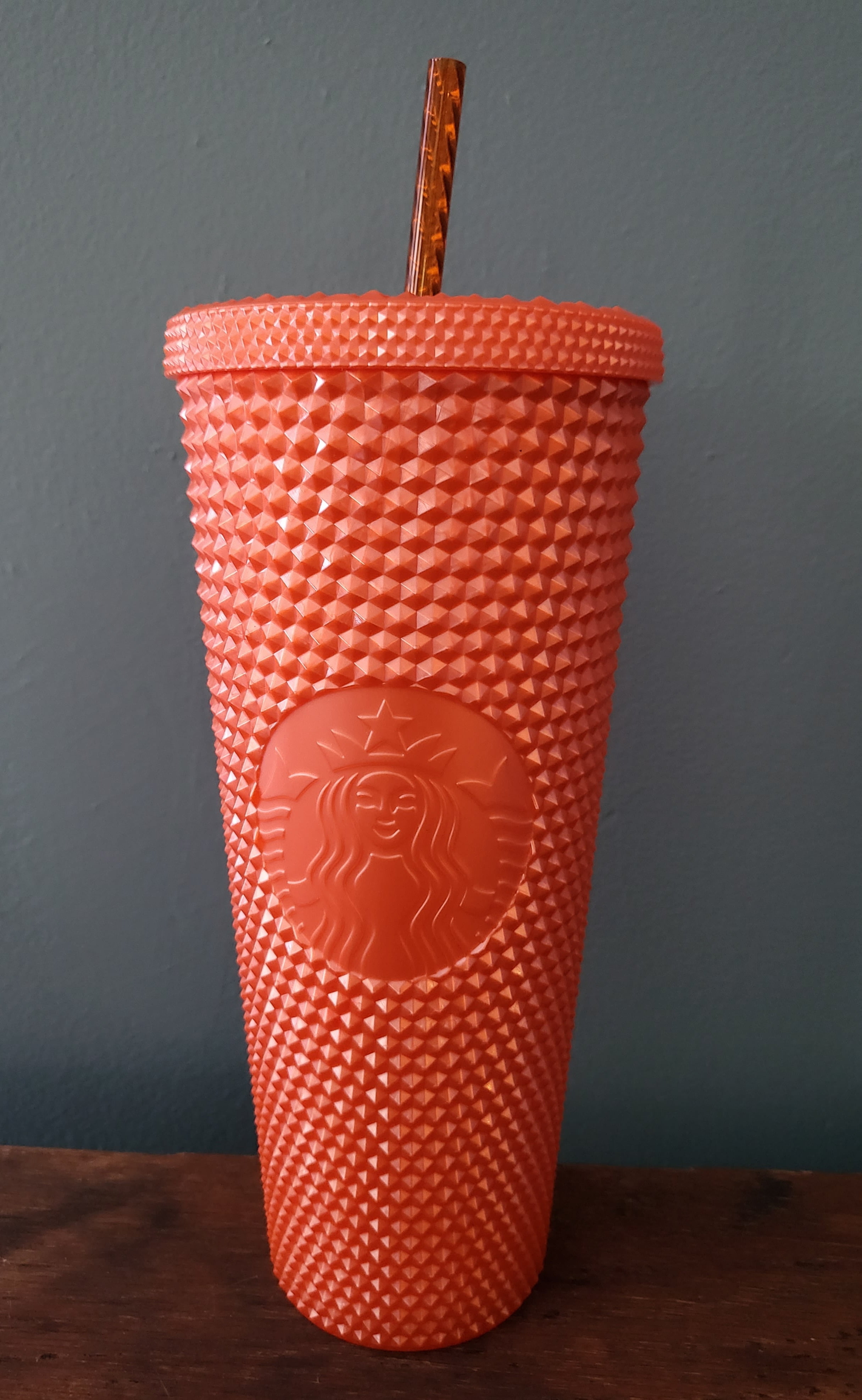 Starbucks, Accessories, Starbucks Sherbert Yellow Pink Orange Stainless  Steel Cold Cup Tumbler 24oz