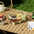 thumbnail image 3 of Large Capacity Portable Food Container - 3.2L Leakproof Picnic Storage Box with Handle for Outdoor Dining​, 3 of 7