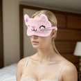 thumbnail image 6 of Unique Bargains 1 Pc Cat Cartoon Sleep Mask Soft Eye Shade Cover for Rest 7.87"x4.72" Pink, 6 of 6