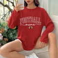 thumbnail image 4 of Charella Long Sleeve Shirts for Women Casual Graphic Tee Loose Fit Crew Neck Ptinted Tops Soft Clothes (M, Red 1), 4 of 6