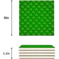 thumbnail image 3 of FMSHPON Happy St. Patrick's Day Clover Set of 6 Coaster for Drinks, Absorbent Ceramic Stone Coasters Cup Mat with Cork Base for Home Kitchen Room Coffee Table Bar Decor, 3 of 4
