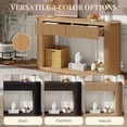 thumbnail image 6 of Euroco 53" Fluted Console Table with 2 Drawers, Modern Entryway Table with Storage & Bottom Shelf,Wood Long Sofa Table Behind Couch for Living Room, Hallway, Foyer,Natural, 6 of 9