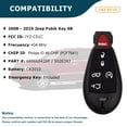 thumbnail image 2 of AKS KEYS New Replacement for Dodge 2008 - 2013 Fobik Key 6B FCC# IYZ-C01C / M3N5W783X, 2 of 6