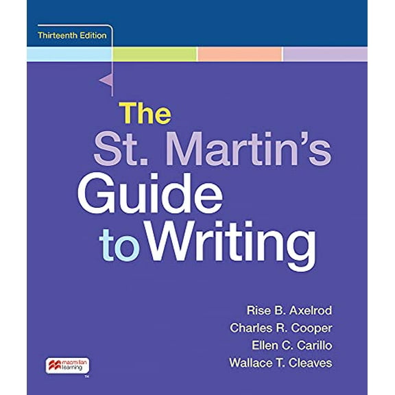 Pre-Owned The St. Martin's Guide to Writing