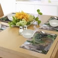 thumbnail image 4 of Ambesonne Landscape Place Mats Set of 4, Summer Garden Flowers, Standard Size, Multicolor, 4 of 6