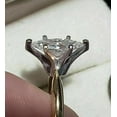 thumbnail image 2 of 14K Yellow Gold Plated 2CT Marquise Cut Lab Created Moissanite Solitaire Women's Beauty Ring, 2 of 4