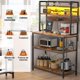 thumbnail image 5 of Alacena de Almacenamiento de 5 Niveles, Estante de Cocina con Enchufes y 5 Ganchos，Estante de Microondas, Mueble Multiusos de Cocina, Sala, Oficina，Cafetería (80cm Más Ancho), 5 of 7