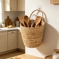 thumbnail image 6 of Gumesh Woven Hanging Basket,Wall-Mounted Storage Organizer with Handle for Kitchen,Small Hanging Wicker Basket for Bread Fruit Vegetable and Storage Home Decor, 6 of 6