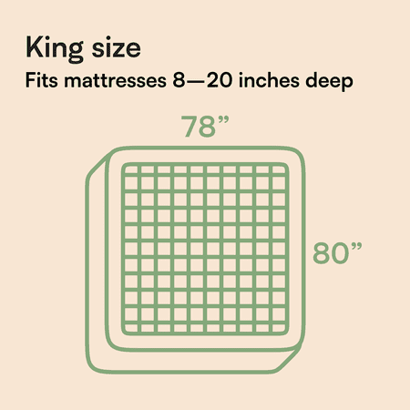 Niagara Sleep Solution Bamboo King Size Mattress Topper, Mattress Pad, Mattress Cover 78x80 inches