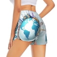 thumbnail image 3 of Fotbe Let's go Travel Womens High Waist Running Shorts Athletic Workout Quick Dry Shorts for Women with Pockets Gym Yoga Summer Shorts-Small, 3 of 9