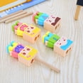 thumbnail image 3 of SagaSave Plastic Pencil Sharpener with Eraser Double Holes for 8mm and 12mm Pencils Cartoon Pattern Random Color, 3 of 5