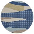 thumbnail image 2 of Addison Rugs Chantille Indoor/Outdoor Transitional Modern Navy Machine Washable Round Rug, 8' x 8', 2 of 7