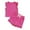 1-Hot Pink755, variant on WOYY Girls Outfits Cotton Ribbed Flutter Sleeve T-Shirt Shorts Set, Sizes 2-3