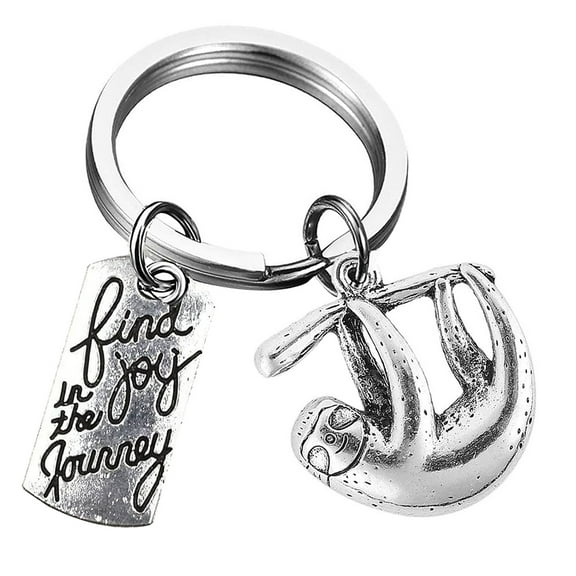 Raindrops  Keychain Lover Sloth Creative Holder Good Gift for Children Travel