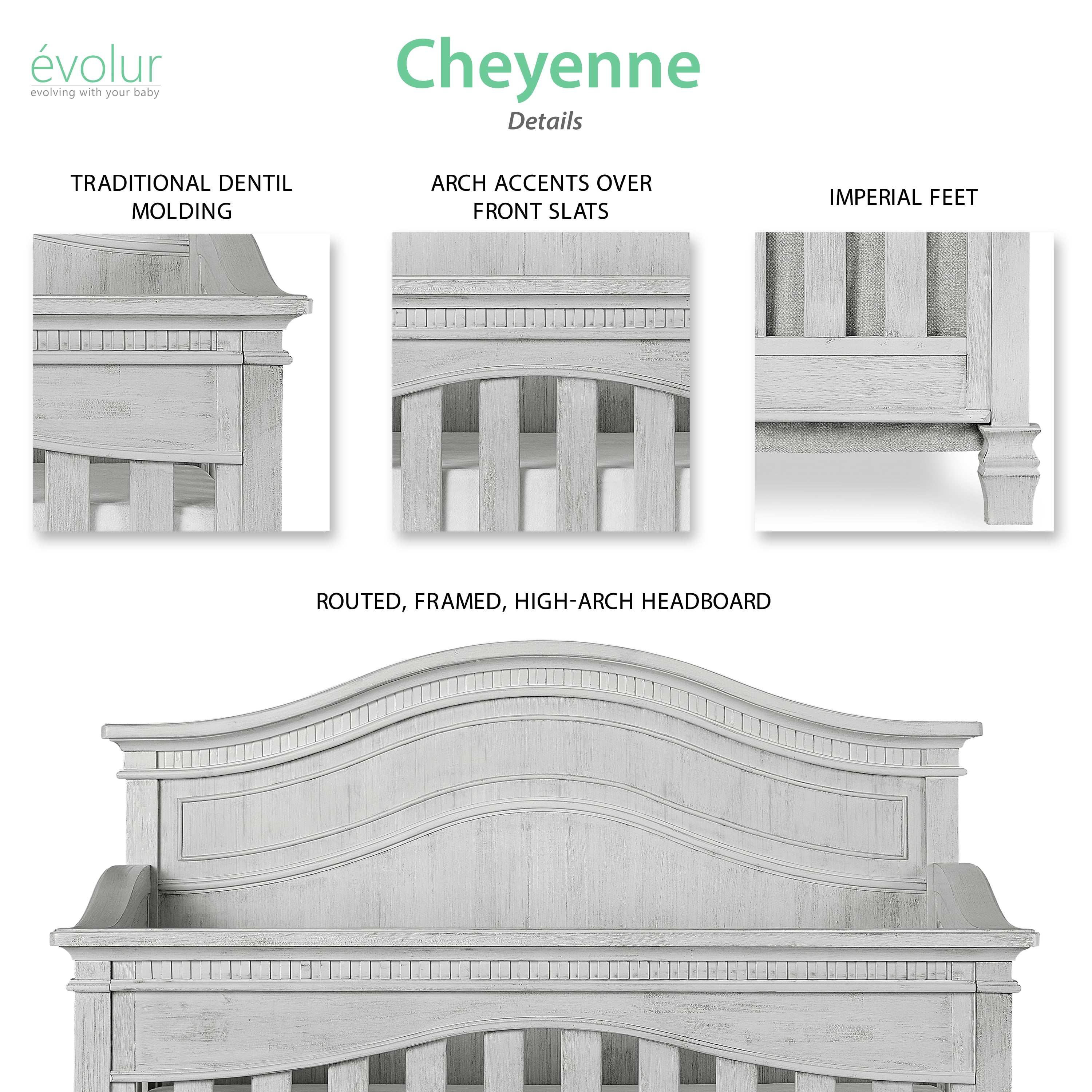 evolur cheyenne crib