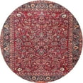thumbnail image 1 of Ahgly Company Machine Washable Indoor Round Traditional Rosy Pink Area Rugs, 3' Round, 1 of 7
