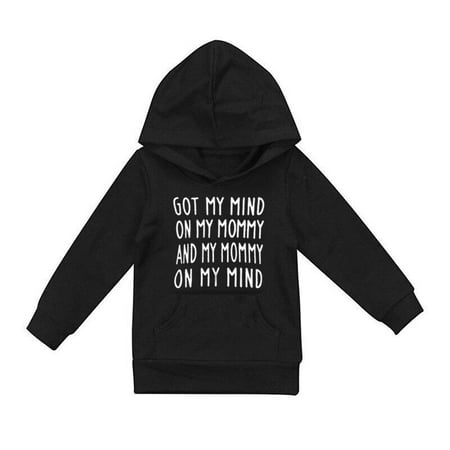 

One opening US Toddler Kids Baby Boy Girl Clothes Letter Hoodies Sweatshirt Coat Tops Jacket