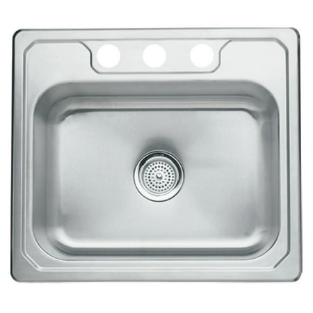 Sterling by Kohler Middleton® 1471X-3 Single Basin Drop In Kitchen Sink
