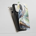thumbnail image 5 of Heron Bird For All iPhone Series Tough Phone Case Watercolor Nature Art Blue Green, 5 of 7