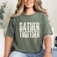 thumbnail image 5 of Gather Together Block Distressed - Women's Garment Dyed Graphic T-Shirt, 5 of 10