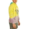 thumbnail image 2 of Elevenparis Mens Floral Skull Hoodie Sweatshirt, Yellow, Small, 2 of 4