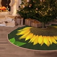 thumbnail image 5 of Rateoe Sunflower3 Pattern Christmas Tree Skirt with Ties , Christmas Tree Decorations, Farmhouse Christmas Decor Xmas Holiday Decorations-30", 5 of 6