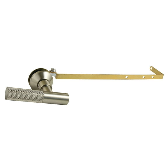 Kingston Brass KTKNLD8 Universal Front or Side Mount Toilet Tank Lever with Knurled Handle in Brushed Nickel