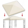 thumbnail image 4 of Maoww Remplacement de Toit de Gazebo Couverture de Parasol de Patio Extérieur Imperméable en Polyester, Beige, 4 of 7