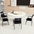 thumbnail image 2 of Gymax Meeting Room Chair Set of 4 Waiting Room Chairs w/ Ergonomic Backrest & Armrests, 2 of 10