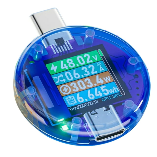 48V High Voltage Measurement PD Tester with G-Sensor Rotary Screen Touching Button Control Battery Inside Capacity Calculation MAX Electrical Parameters Recording Bidirectional Measurement O