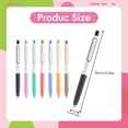 thumbnail image 2 of 1 Pcs Colored Gel Pens,0.5mm Retractable Quick-Dry Fine Point Rollerball Pens,Smooth Writing Pen,Click Pens Colorful Ink Pen,Comfort Grip for Journaling, Note Taking, Doodling, Drawing,Black, 2 of 2
