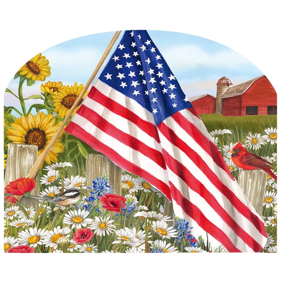 Briarwood Lane Everyday Art Sign 8.25x10.25 America the Beautiful Art Sign