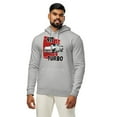 thumbnail image 2 of Porsche 911 Turbo, a classic with performance car enthusiasts. Unisex essential organic hoodie (Heather Grey, 4XL), 2 of 4