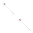 thumbnail image 4 of Yuarrent Agitador Beber Varilla agitadora Mezclador Silicona Mango largo Muddler Bar Herramienta Accesorios Party Cafe Pink Strawberry fresa rosa 2piezas, 4 of 6