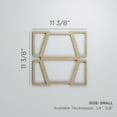 thumbnail image 3 of Ekena Millwork 11 3/8"W x 11 3/8"H x 3/8"T Small Greeley Decorative Fretwork Wood Wall Panels, Cherry, 3 of 3