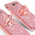 thumbnail image 5 of SOGA Apple Compatible case, model iPhone 8 Case, iPhone 7 Case, Cute Girl/Women Shinny Rhinestone Bumper Sparkling Glitter Bling Diamond Cover with Ring Stand, 5 of 5