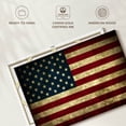 thumbnail image 6 of Elephant Stock Vintage Usa Flag Wall Art - Horizontal Canvas Wall Art - Living Room Wall Decor - Flags Canvas - Red And Brown Decor - 30" x 20", 6 of 8