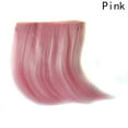 thumbnail image 4 of JUNWELL Colorful Fringe Hair Piece Seamless Fringe Clip In Hair Bangs Hairpiece Clip In Hair Extensions Fake Bangs Hair Style Accessory pink, 4 of 5