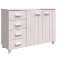 thumbnail image 1 of vidaXL Buffet Console Meuble de Rangement pour Cuisine HAMAR en Bois Massif de Pin, 1 of 6