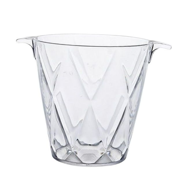 Cubo de hielo acrílico, cubo transparente, enfriador de bebidas, tina de hielo, enfriador de bebidas Estilo B