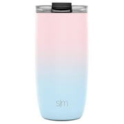 Simple Modern Stainless Steel Vacuum Insulated Voyager Tumbler with Flip Lid and Straws | 16 fl oz