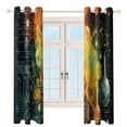 thumbnail image 3 of Chemistry Formulas Window Curtain Panels Grommet Blackout Curtains Blackout Curtains for Living Room, 3 of 7