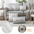 thumbnail image 5 of Outdoor Pillow Covers 20x12 Set of 2, Beige Starfish Coastal Waterproof Patio Throw Pillow Covers for Couch Sofa Chair, Blue Summer Beach Coral Shell Nautical Decorative Pillowcases for Throw Pillows, 5 of 9