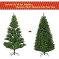 thumbnail image 3 of Goplus 5FT Pre-Lit Artificial Christmas Tree Auto-Spread/Close up Branches 11 Flash Modes with Multicolored 150 LED Lights & Metal Stand, 3 of 8